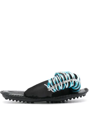 13 09 SR Bingo crystal-embellished pool slides