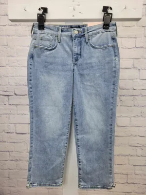 2R A617245 NYDJ Curves 360 Slim Straight Capri Jeans- Charmed