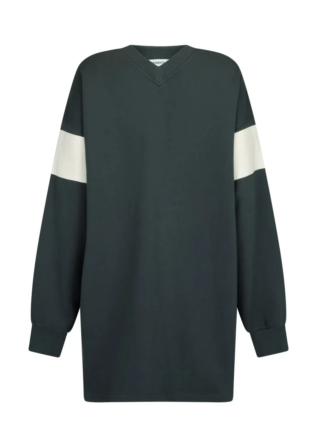 94 V-Neck Sweater Dress (Noir)