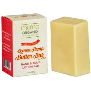 All Natural Lemon Hemp Butter Bar - 2 Pack