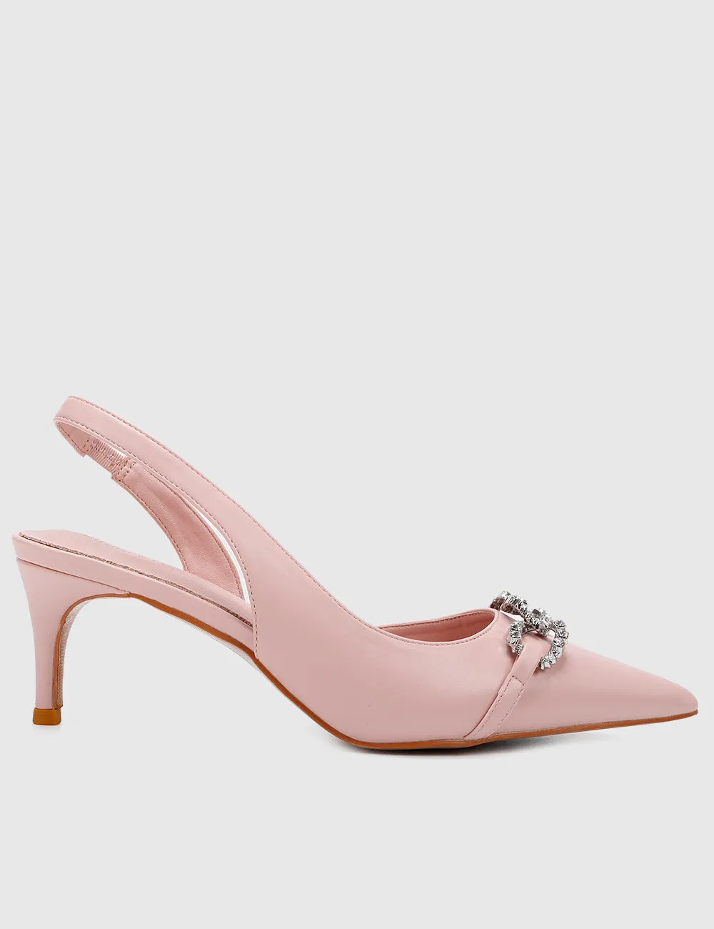 Angie Pointed Toe Heels (Pink)