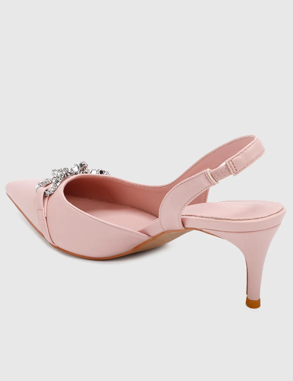 Angie Pointed Toe Heels (Pink)