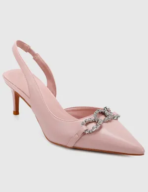 Angie Pointed Toe Heels (Pink)
