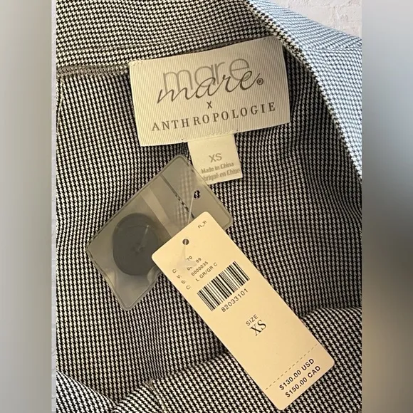 Anthropologie X Mare Mare Asymmetrical Button-down Midi Skirt Side Slit Size XS