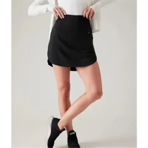 Athleta Fairway Gold Skort 16” Black Size Large Tennis Running Golf Athleisure