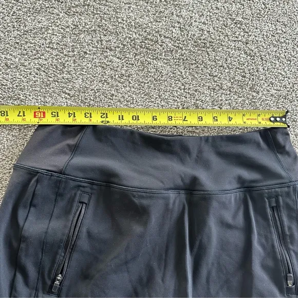 Athleta Fairway Gold Skort 16” Black Size Large Tennis Running Golf Athleisure