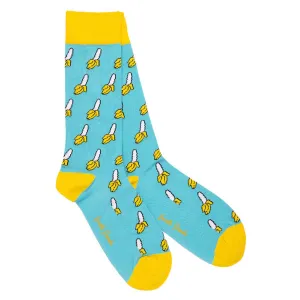 Banana Bamboo Socks by Swole Panda, Size 7-11