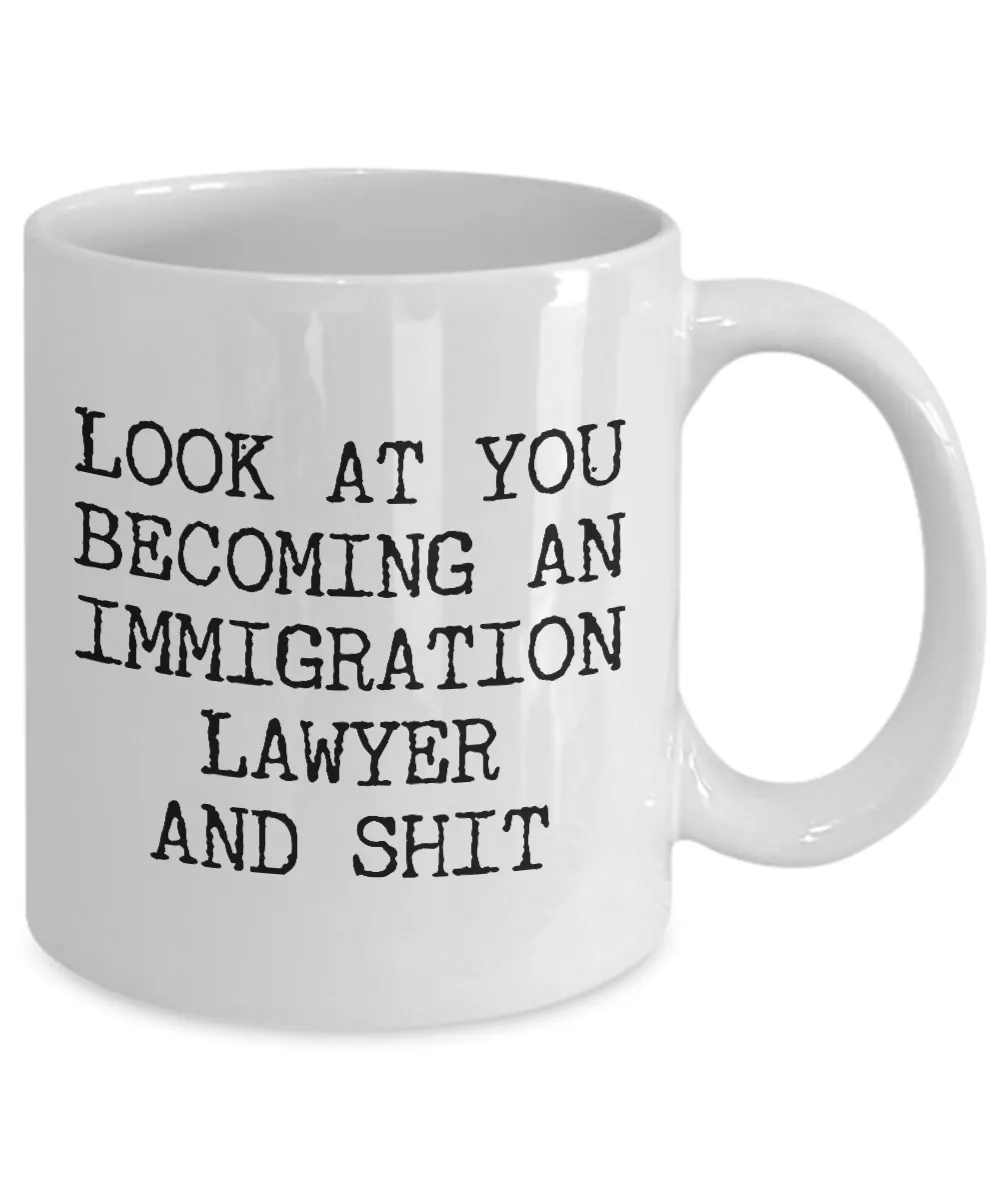 Becoming An Immigration Lawyer Mug Coffee Cup Funny Gift