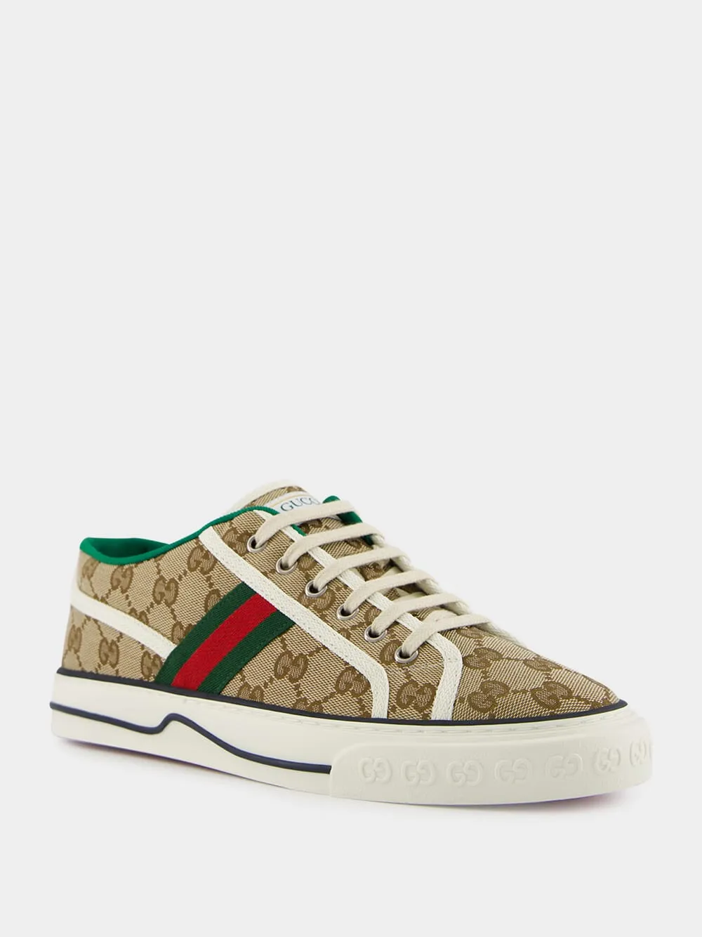 Beige GG Gucci Tennis 1977 Trainer