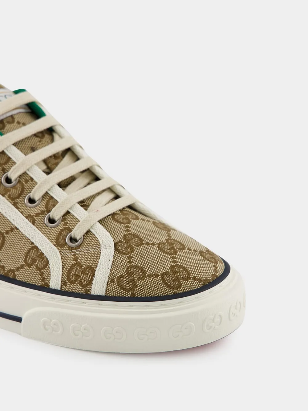 Beige GG Gucci Tennis 1977 Trainer