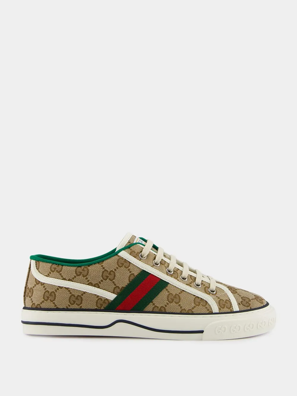Beige GG Gucci Tennis 1977 Trainer