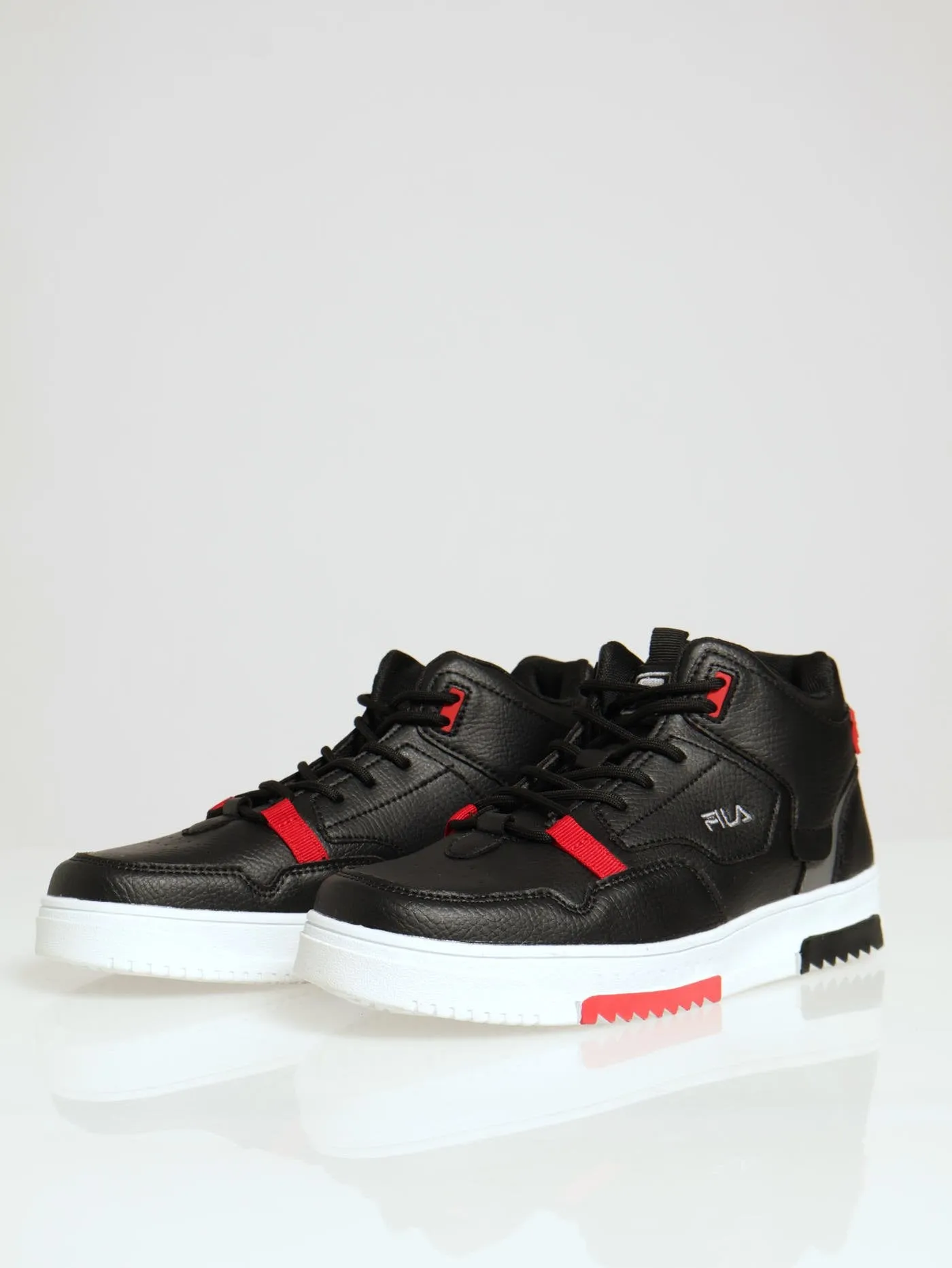 Bennett Trim Detail Lace Up High Sneaker - Black