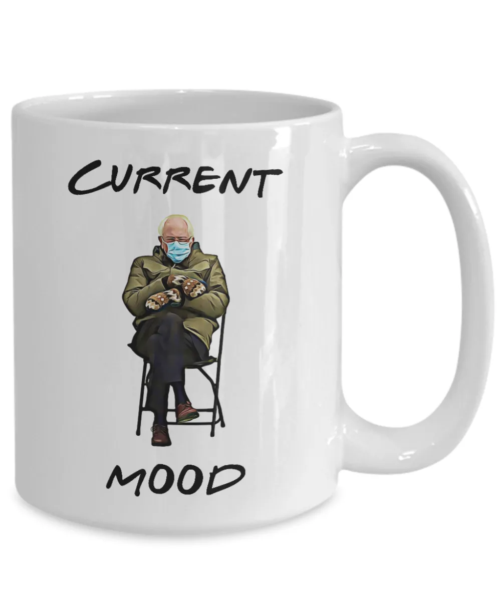 Bernie Sanders Mittens Mug Funny Inauguration 2021 Coffee Cup