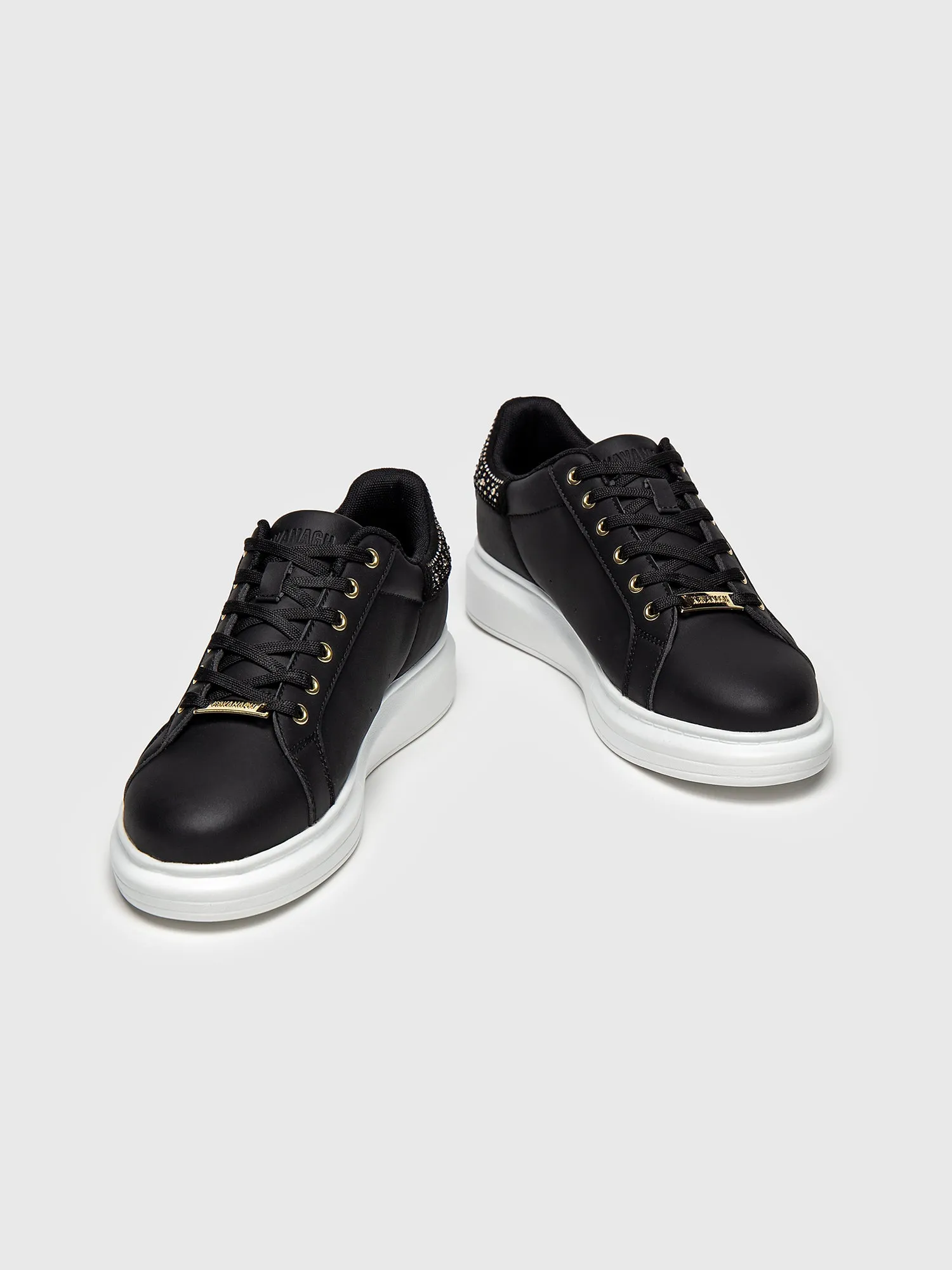 Black Crystal Fade Sneakers