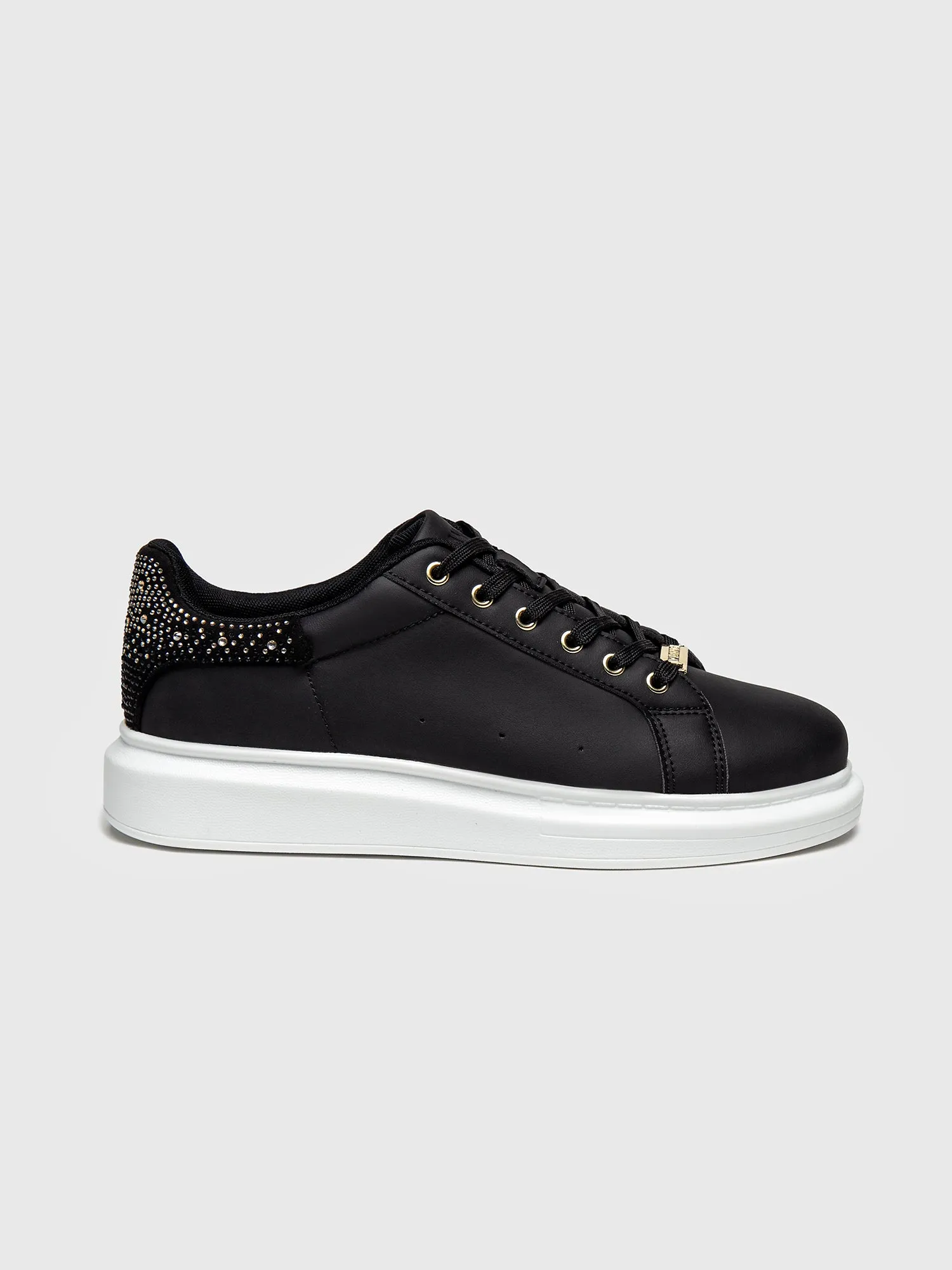 Black Crystal Fade Sneakers