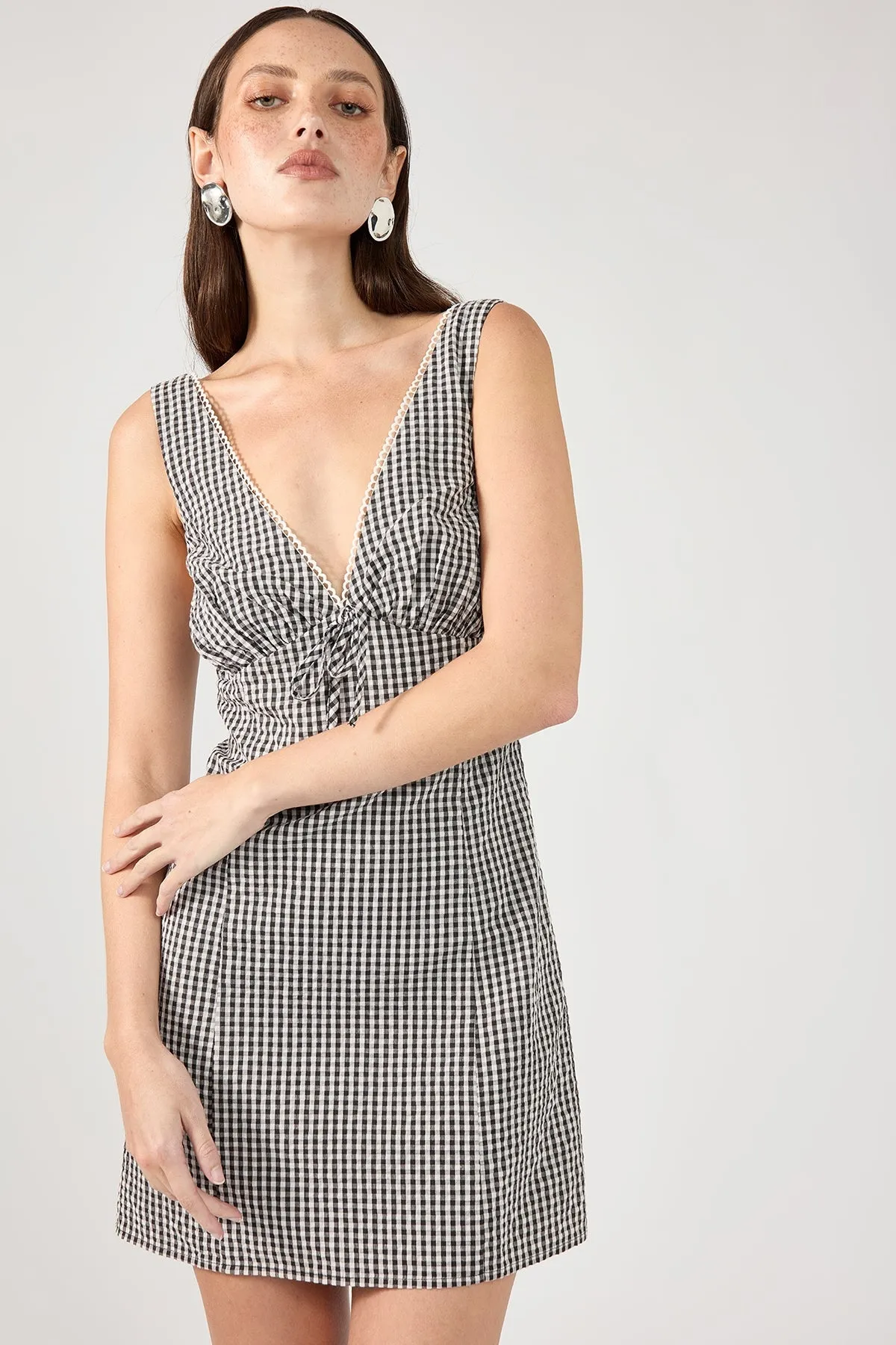 Black Floral Garden Party Mini Dress