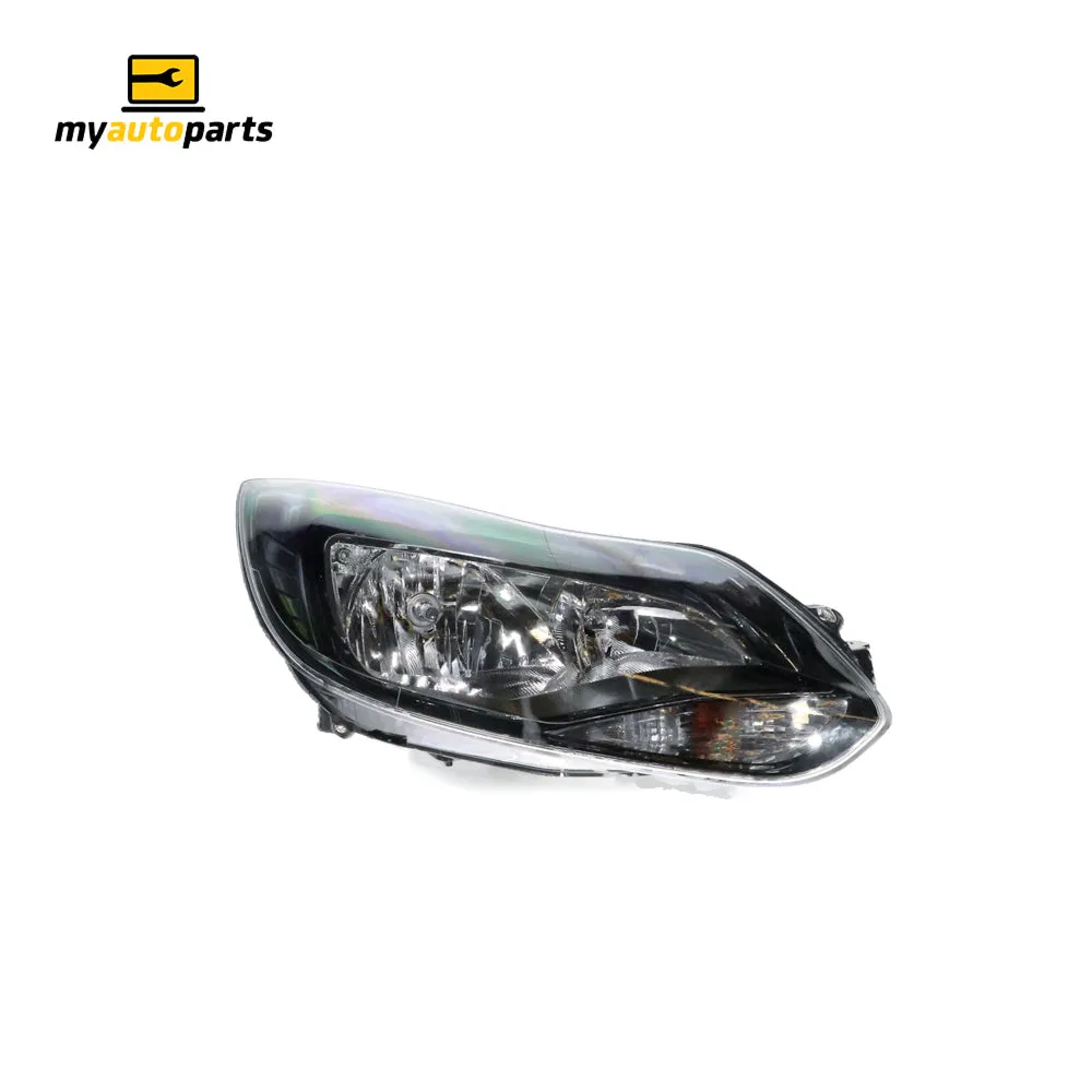 Black Head Lamp Drivers Side Genuine Suits Ford Focus LW 2011 to 2012