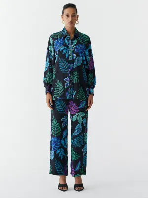 Black Jungle Shirt & Pants Set