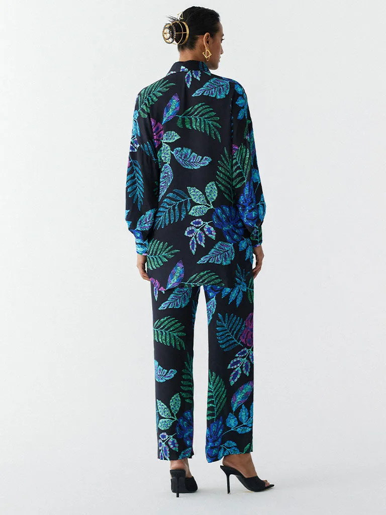 Black Jungle Shirt & Pants Set