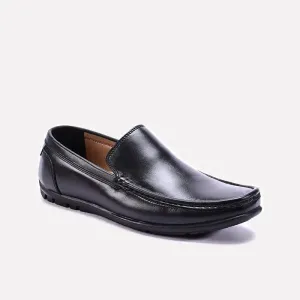 Black Plain Loafers For Men 0130880