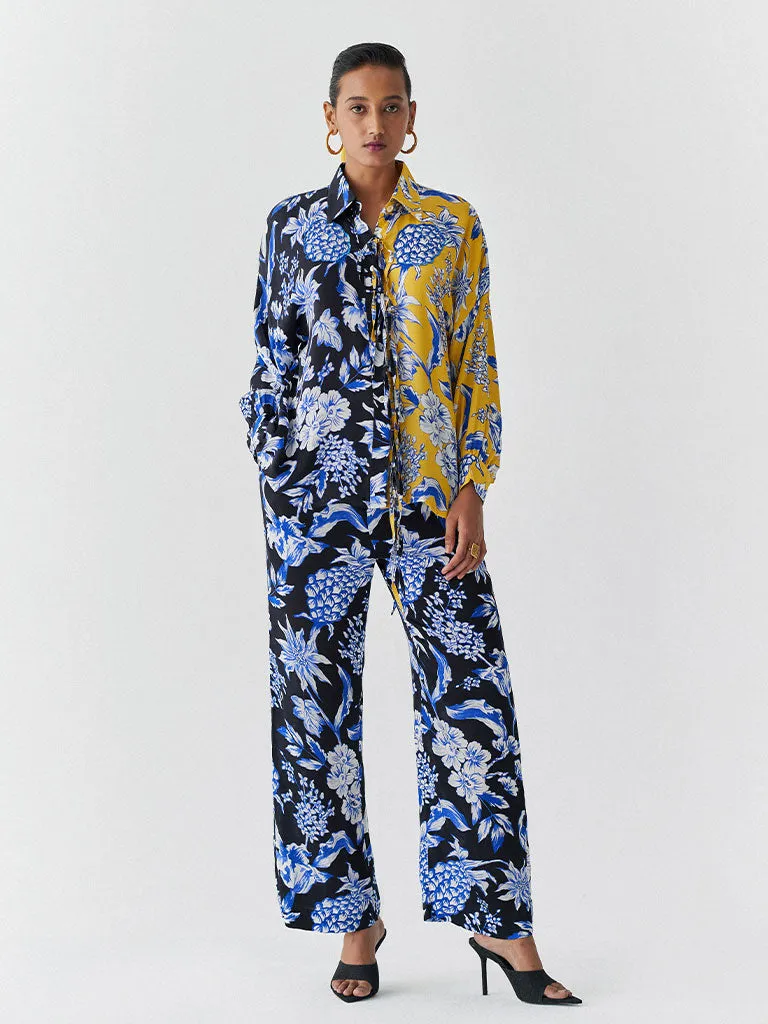 Black Yellow Pineapple Co-ord Set