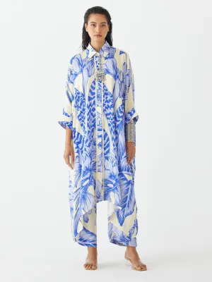 Blue Aphrodite Kimono Set