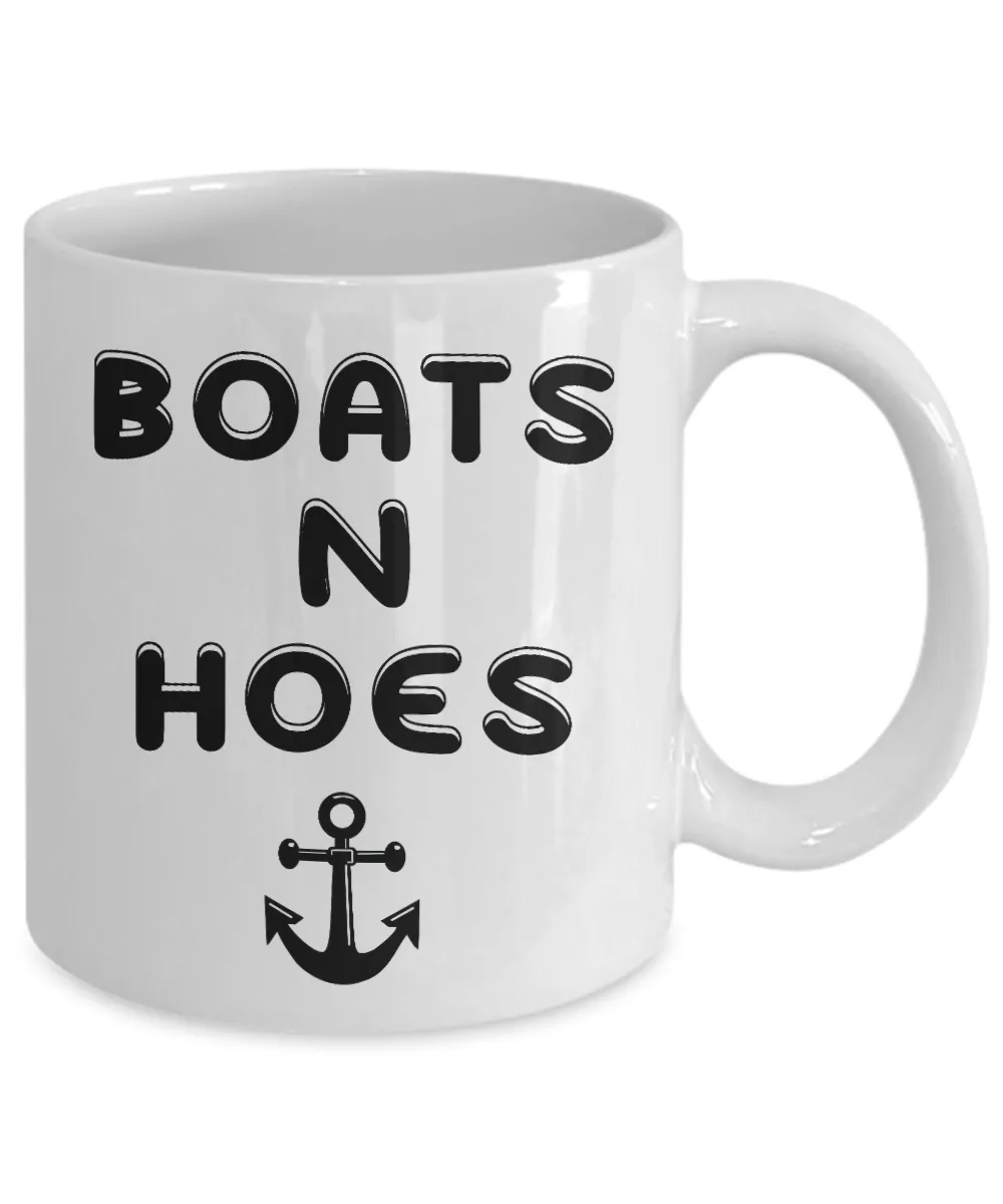 Boats N Hoes Mug Funny Boating Coffee Cup