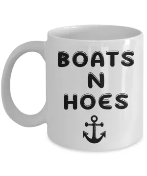 Boats N Hoes Mug Funny Boating Coffee Cup