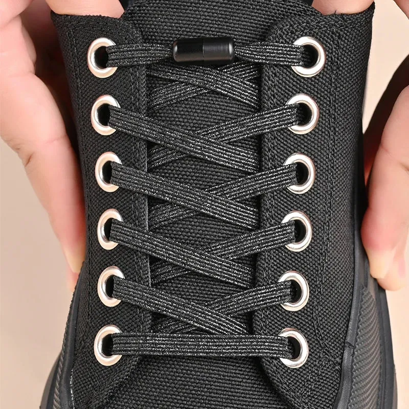 ✨Bouncy Rainbow No-Tie Laces 🌈 - Fun & Stylish Elastic Shoelaces for All Ages! 🎉