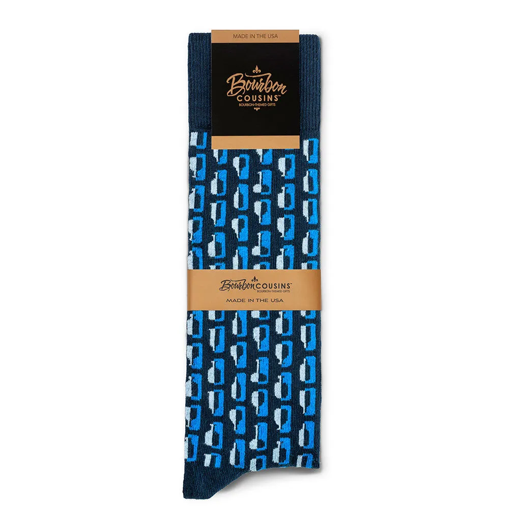 Bourbon Row© Socks | Navy   Blue