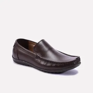 Brown Plain Loafers For Men 0130880