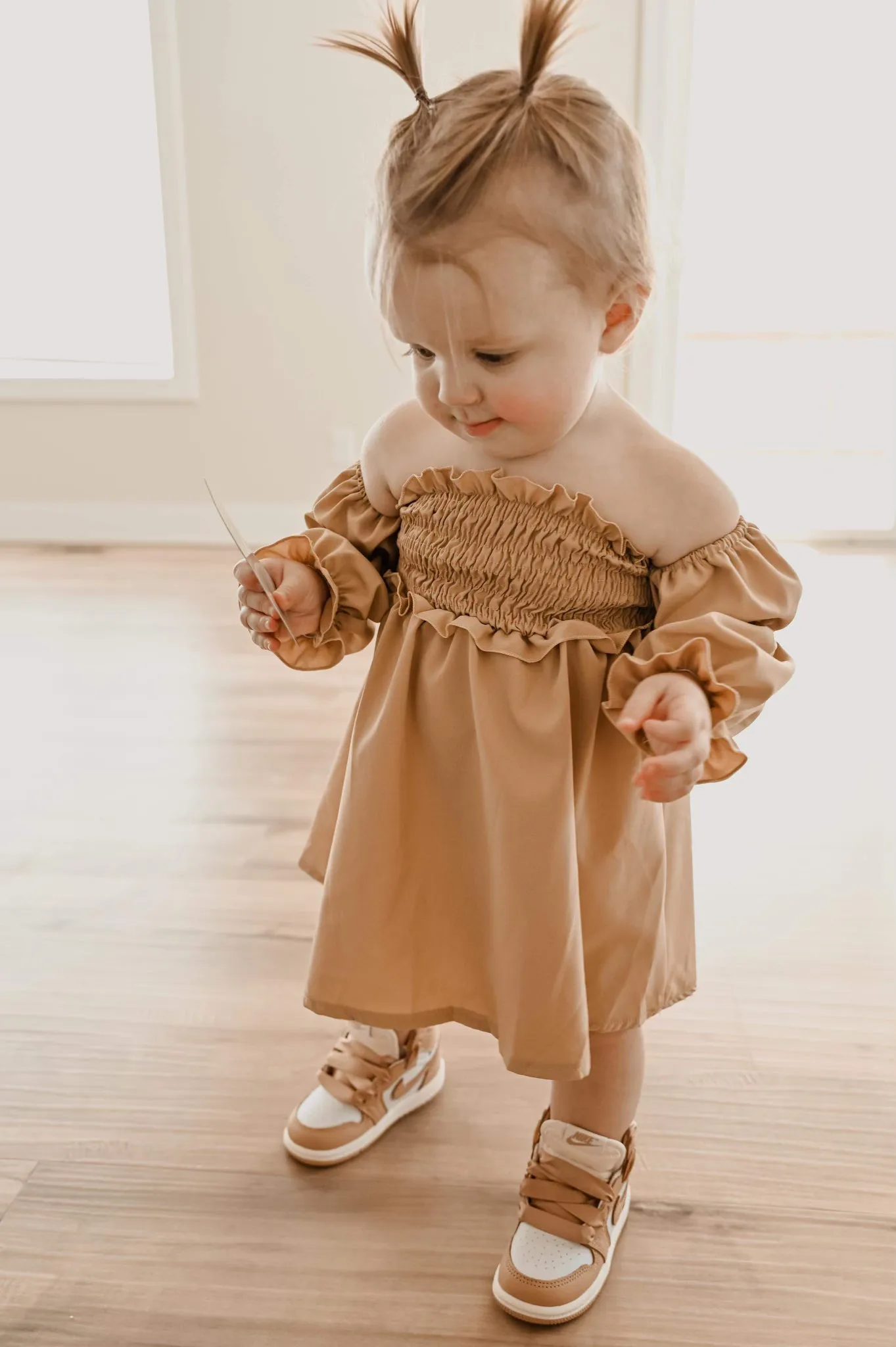 Calliope Puff Sleeve Dress - Tumbleweed