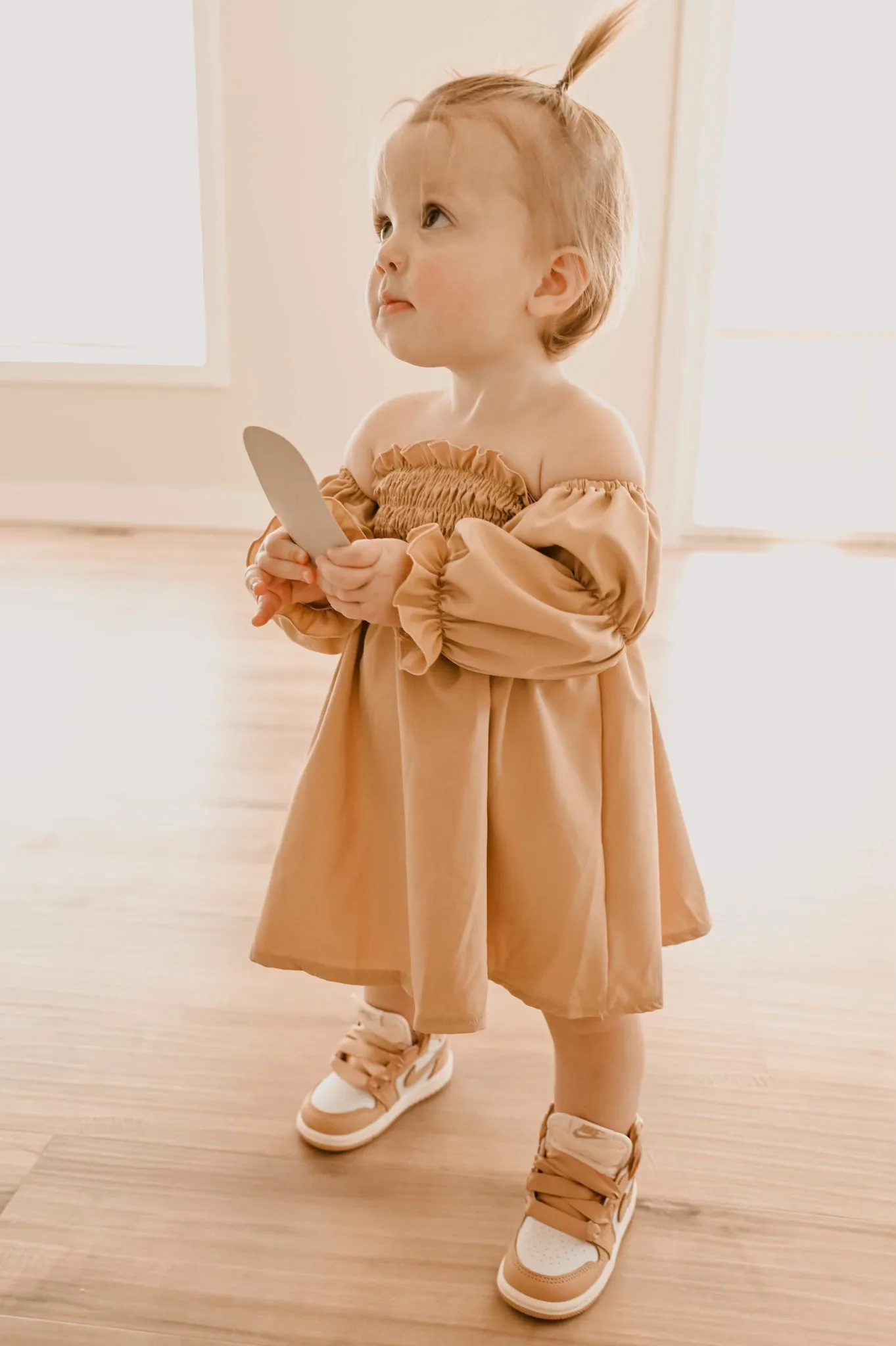 Calliope Puff Sleeve Dress - Tumbleweed