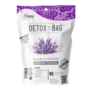 *Case (64 Kit)  Luxury Detox Pedi In a Bag 4-Step System 0.7oz