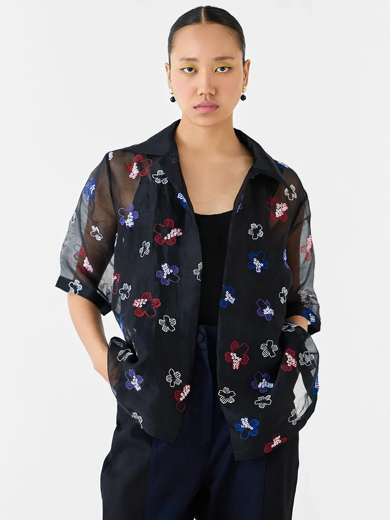 Cherry Blossom Organza Shirt