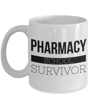 Coffee Mug Gifts for Pharmacy Graduation - Pharmacy School Survivor Ceramic Coffee Cup
