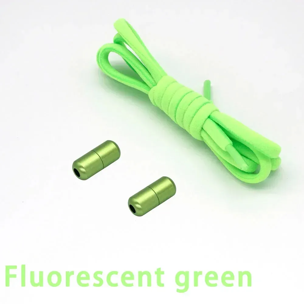 Colorful Capsule Buckle Elastic No-Tie Shoelaces for Sneakers - Semicircle Design for Kids and Adults
