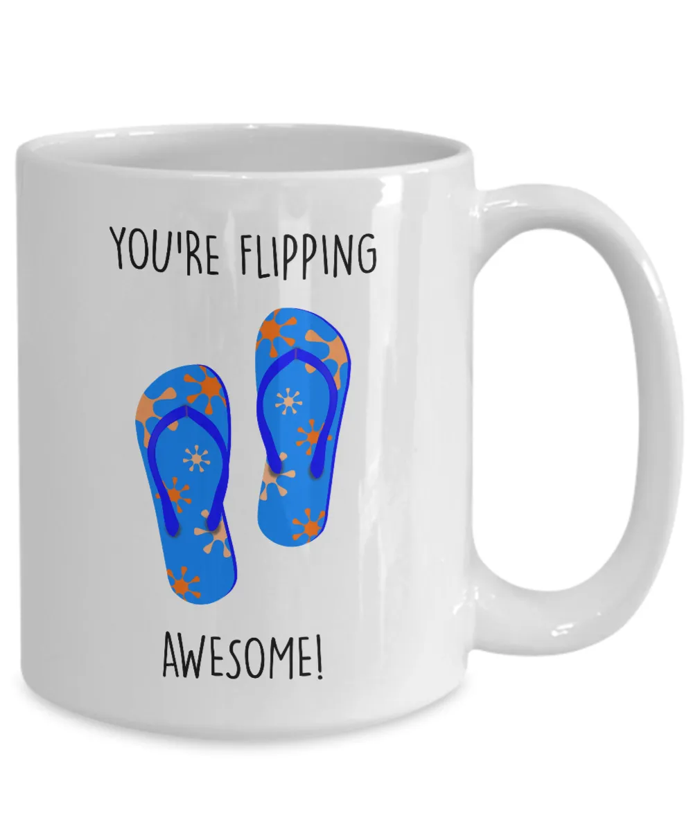 Congratulations You're Flipping Awesome Mug Coffee Cup Funny Gift