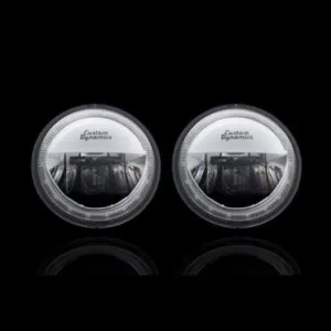 Custom Dynamics TruBEAM® 4.5" Amber/White Halo Passing Lamps for HD