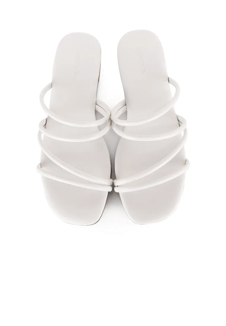 Delima Strappy Sandals (White)