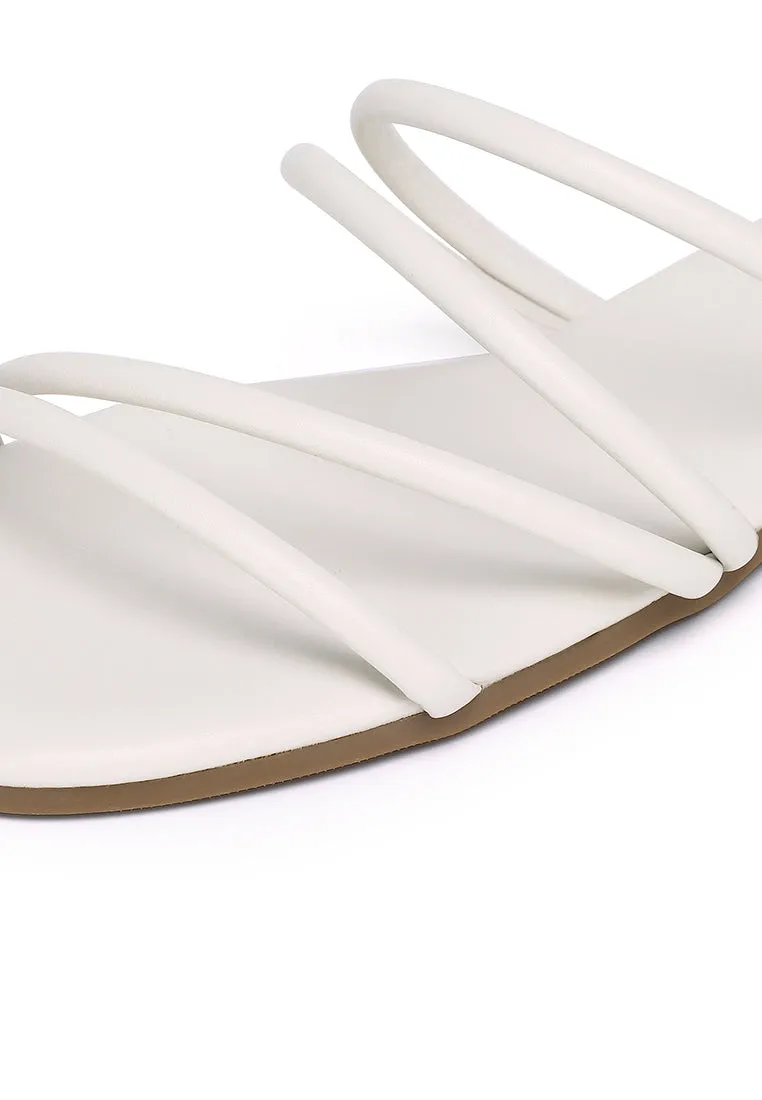 Delima Strappy Sandals (White)