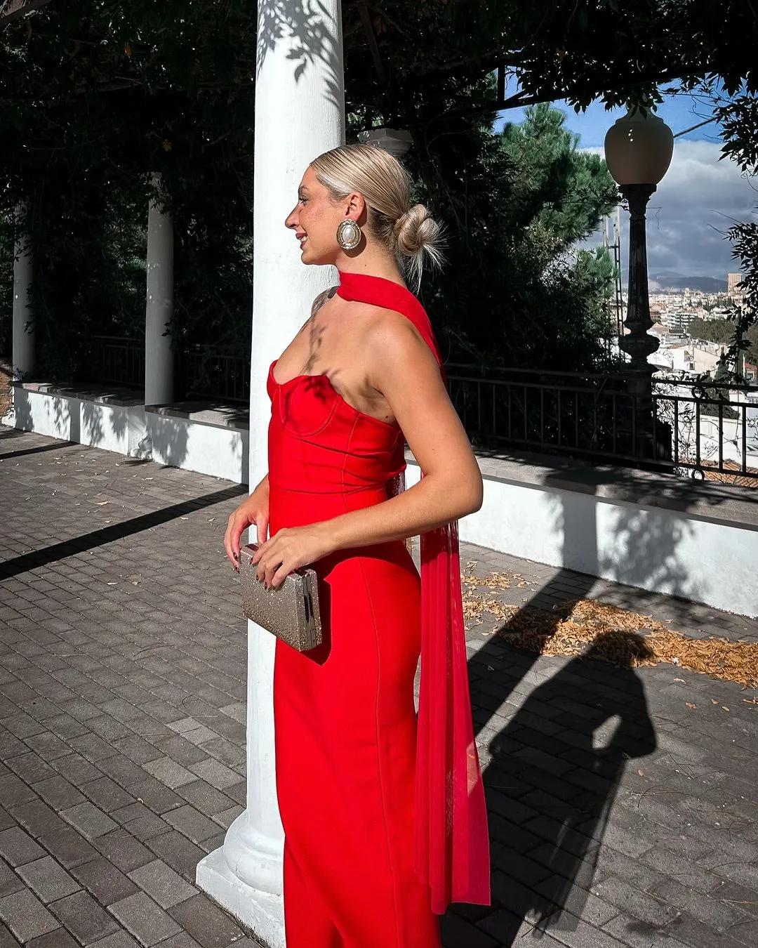 Dotte Maxi Bandage Dress - Red