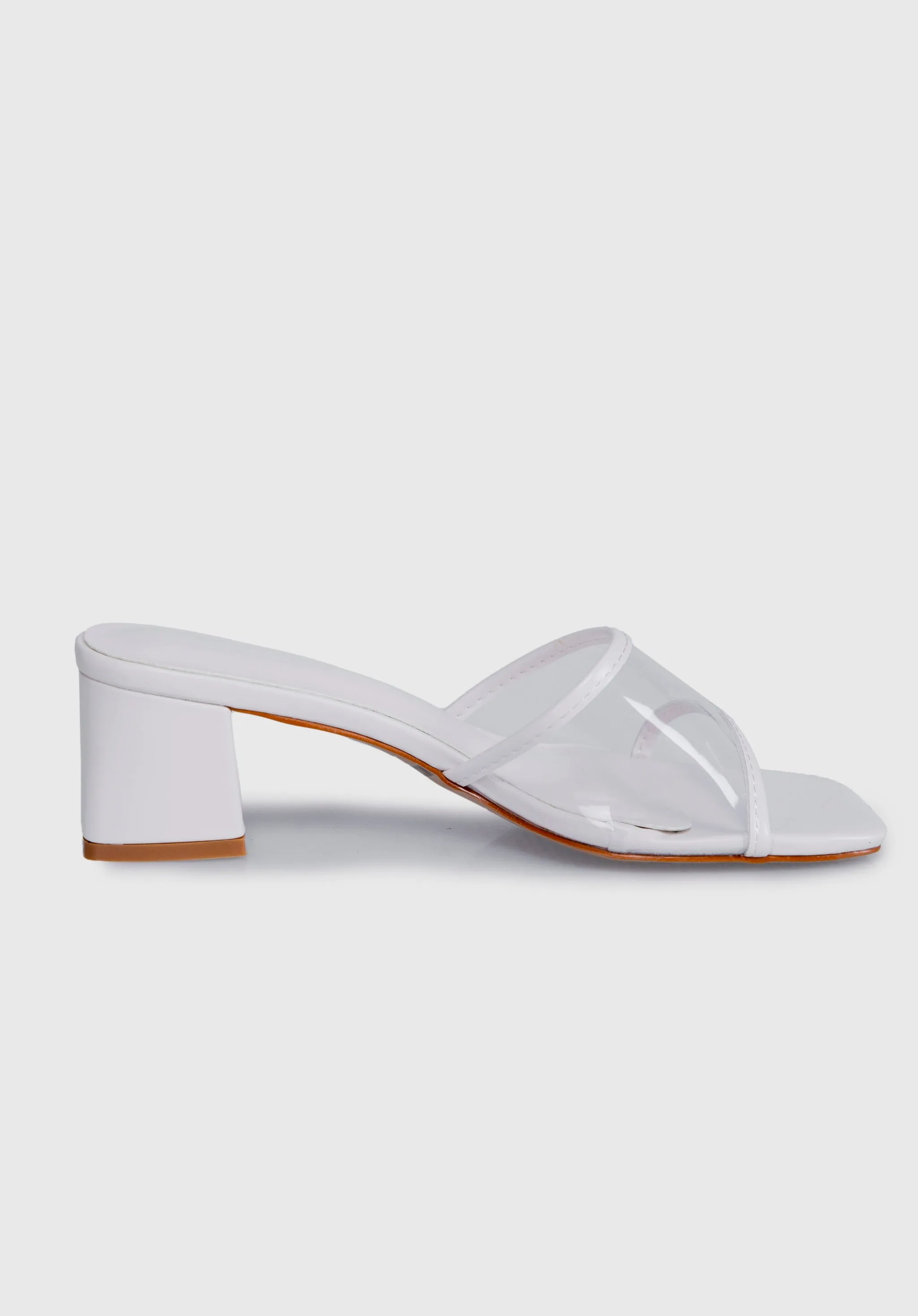 Earth Edit Hollie Open Toe Heels (White)