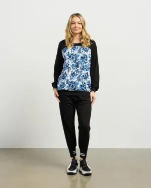 ET ALIA RICKI TOP BLUE LAGOON/BLACK