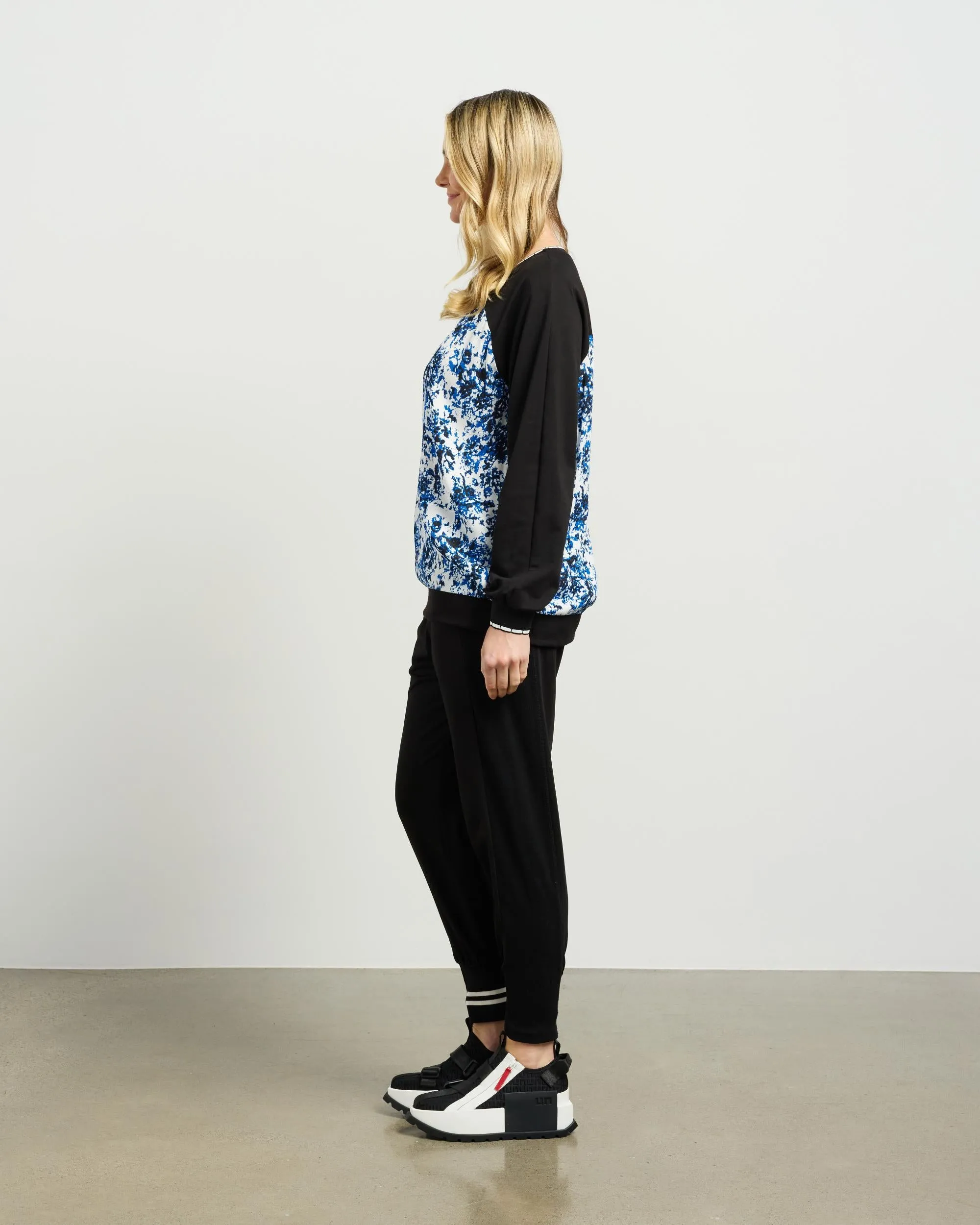 ET ALIA RICKI TOP BLUE LAGOON/BLACK