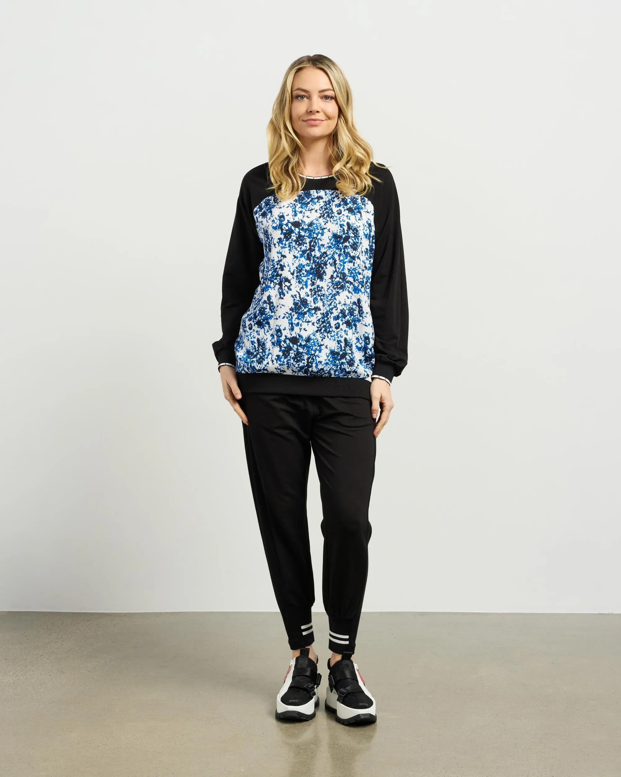 ET ALIA RICKI TOP BLUE LAGOON/BLACK