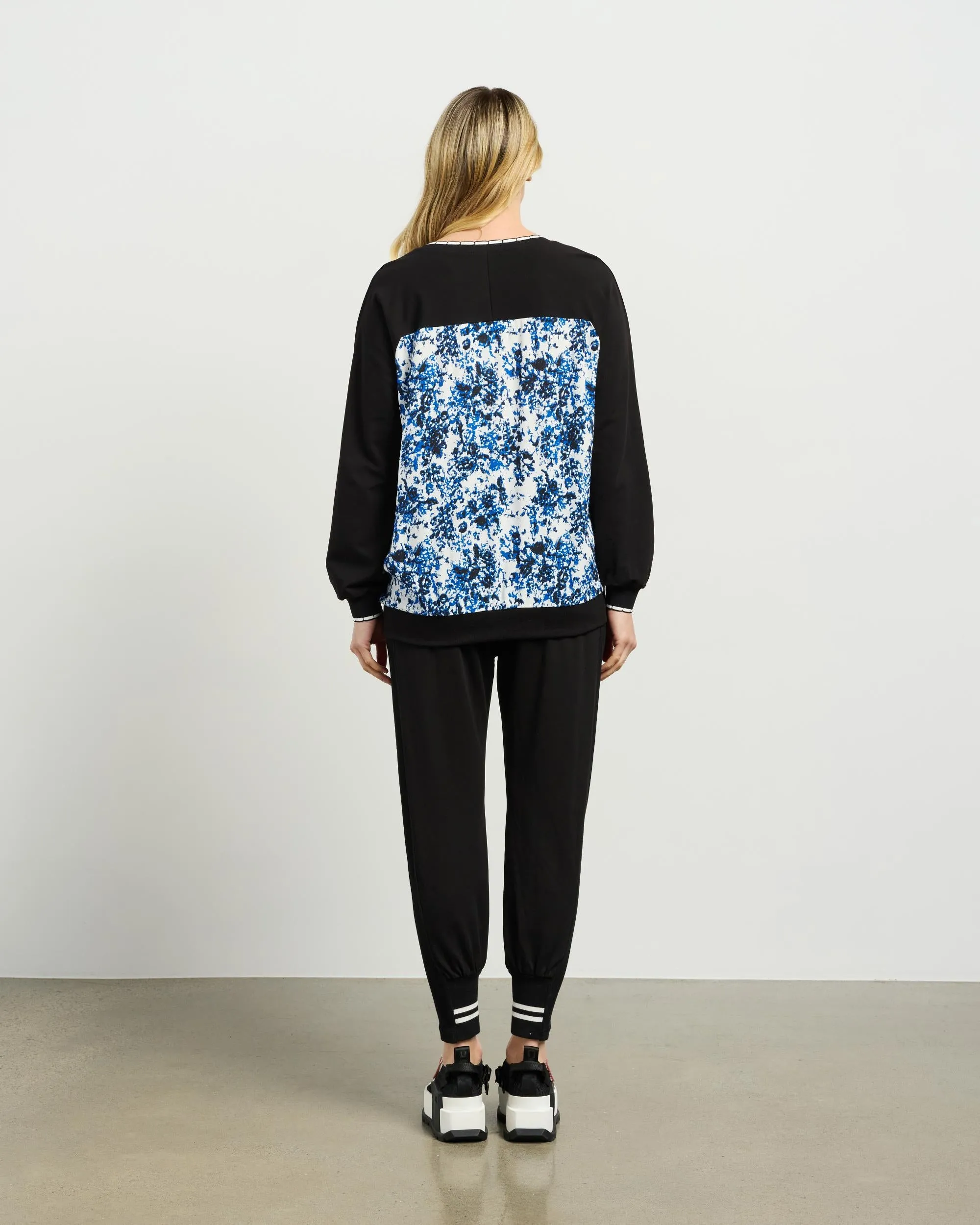 ET ALIA RICKI TOP BLUE LAGOON/BLACK
