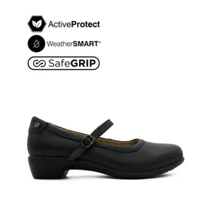 Fai Mary Jane Women's Shoes - Black Leather Waterproof