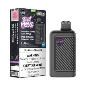 Flavour Beast Beast Mode 8K - Grapplin' Grape Sour Apple Iced Disposable Vape