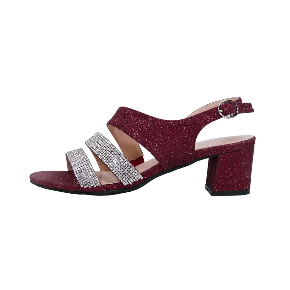 FLORAL Dorothy Women's Wide Width Rhinestone Straps Dress Sandals